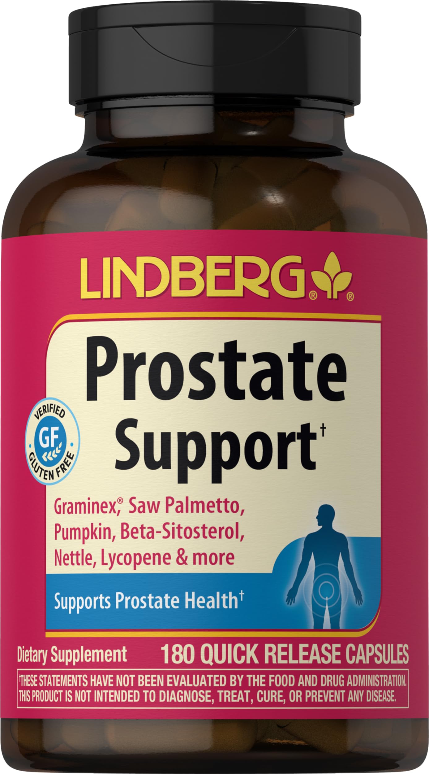 Lindberg Prostate Supplement for Men Capsule, 180 Capsules