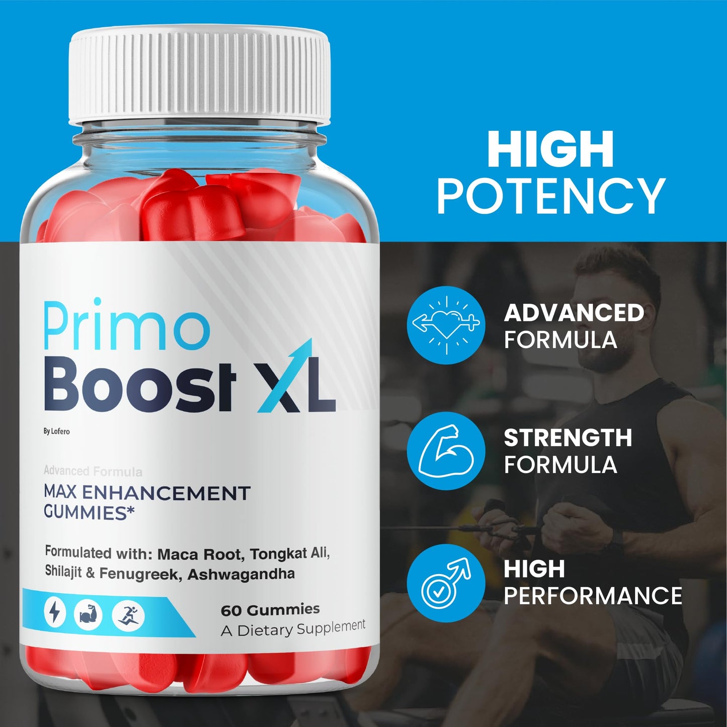 Lofero Primo Boost XL Gummies Capsule 180 Capsules