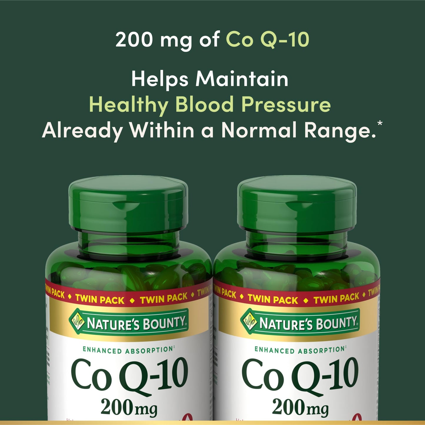 Nature's Bounty CoQ10 200 mg Softgels, 320 Softgels