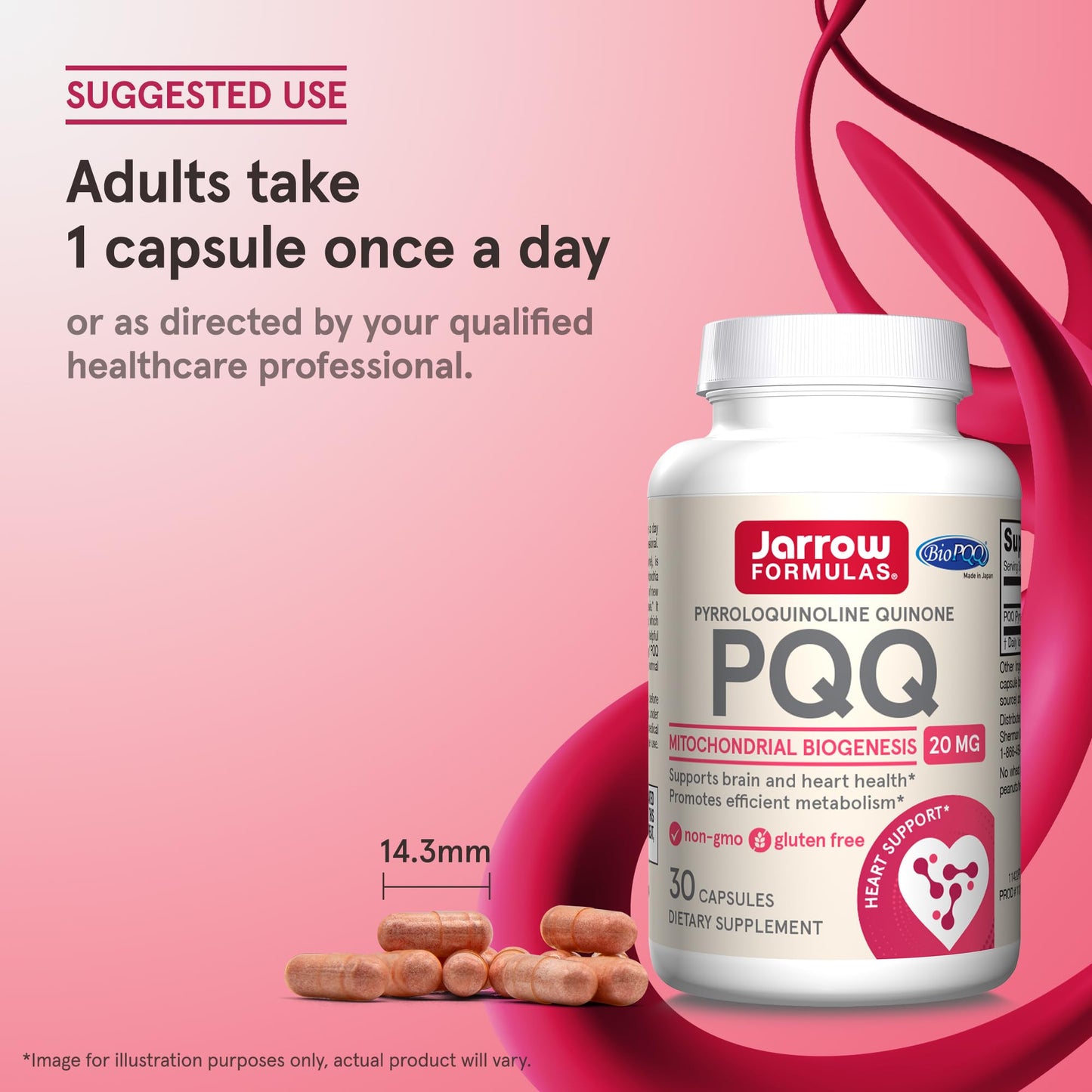 Jarrow Formulas PQQ 20 mg Mitochondrial Biogenesis 30 Capsules