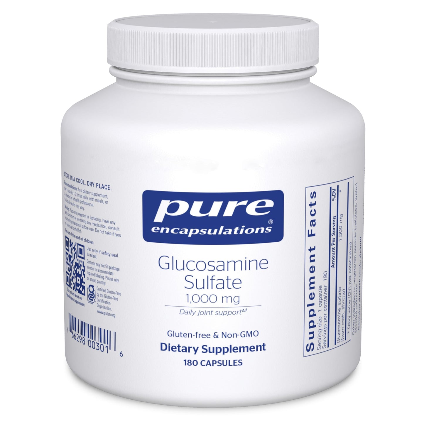 Pure Encapsulations Glucosamine Sulfate 1,000 mg, 180 Capsules