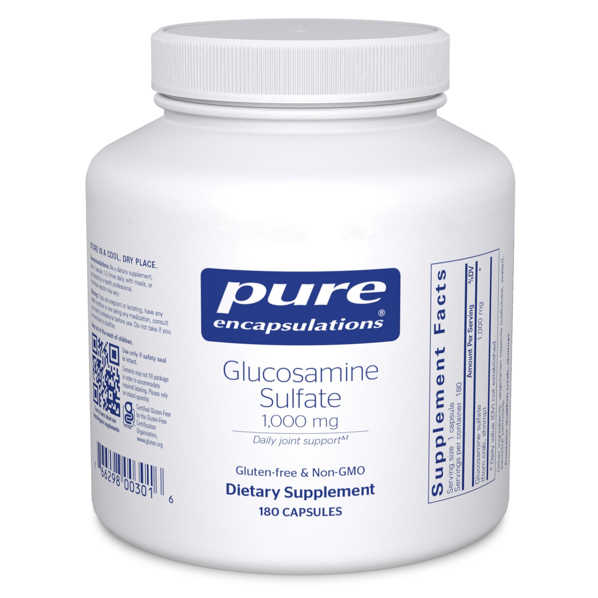 Pure Encapsulations Glucosamine Sulfate 1,000 mg, 180 Capsules