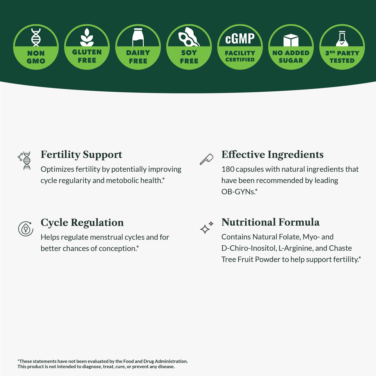 Greens First Female ConceEVE Capsules, 180 Capsules