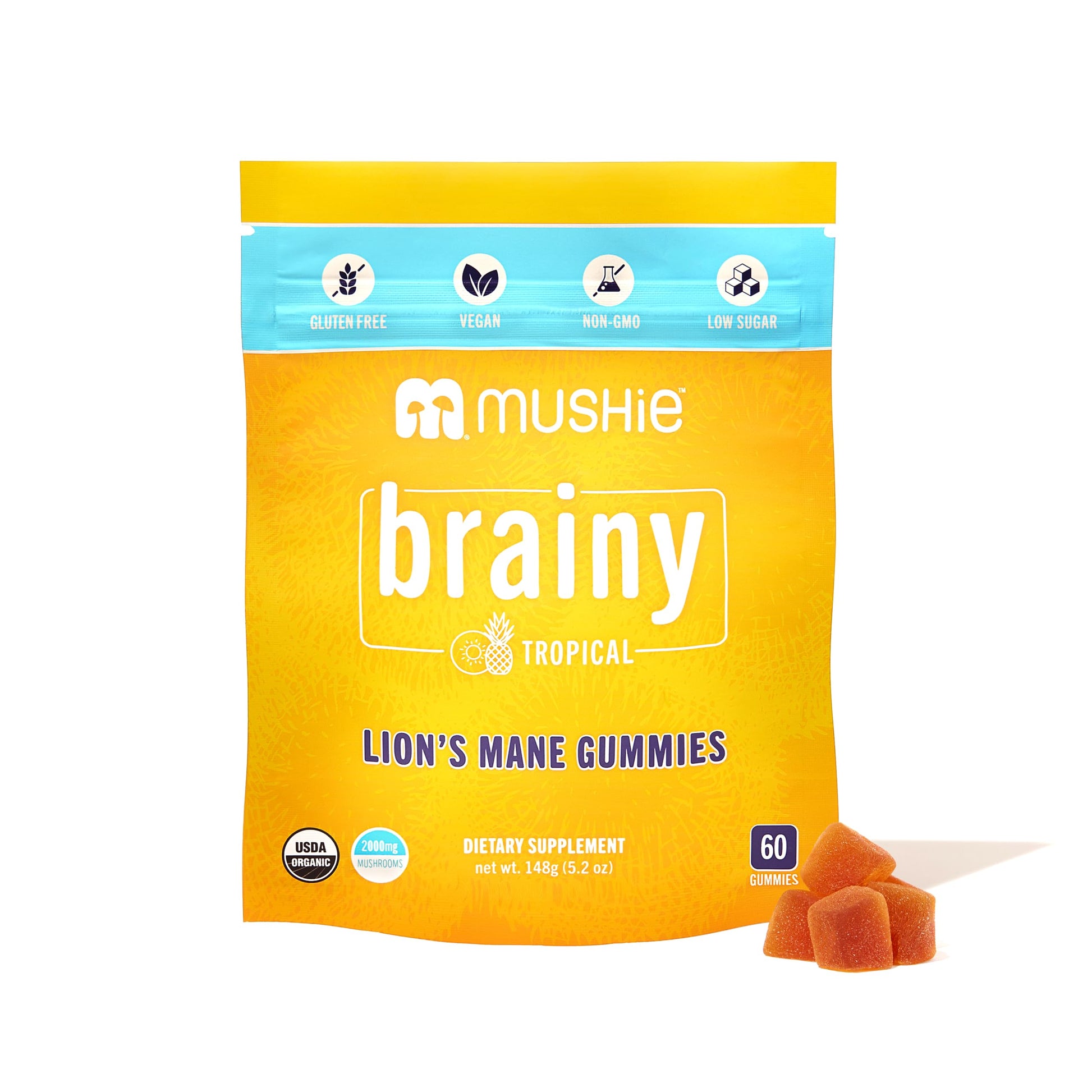 Mushie Lion's Mane Mushroom Gummies, 60 Count
