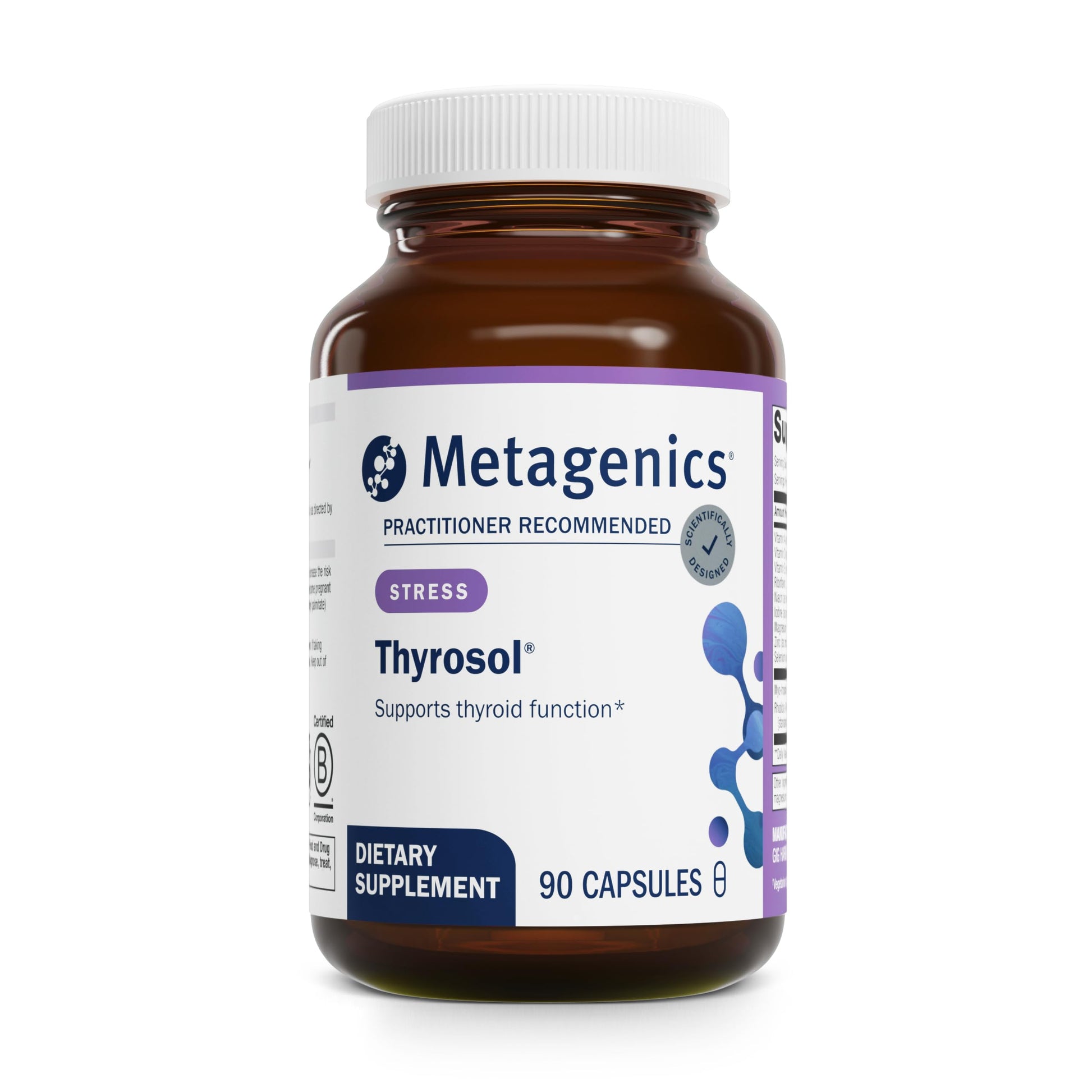 Metagenics Thyrosol, Zinc, Selenium & Rhizoe Extract Capsule, 90 Capsules