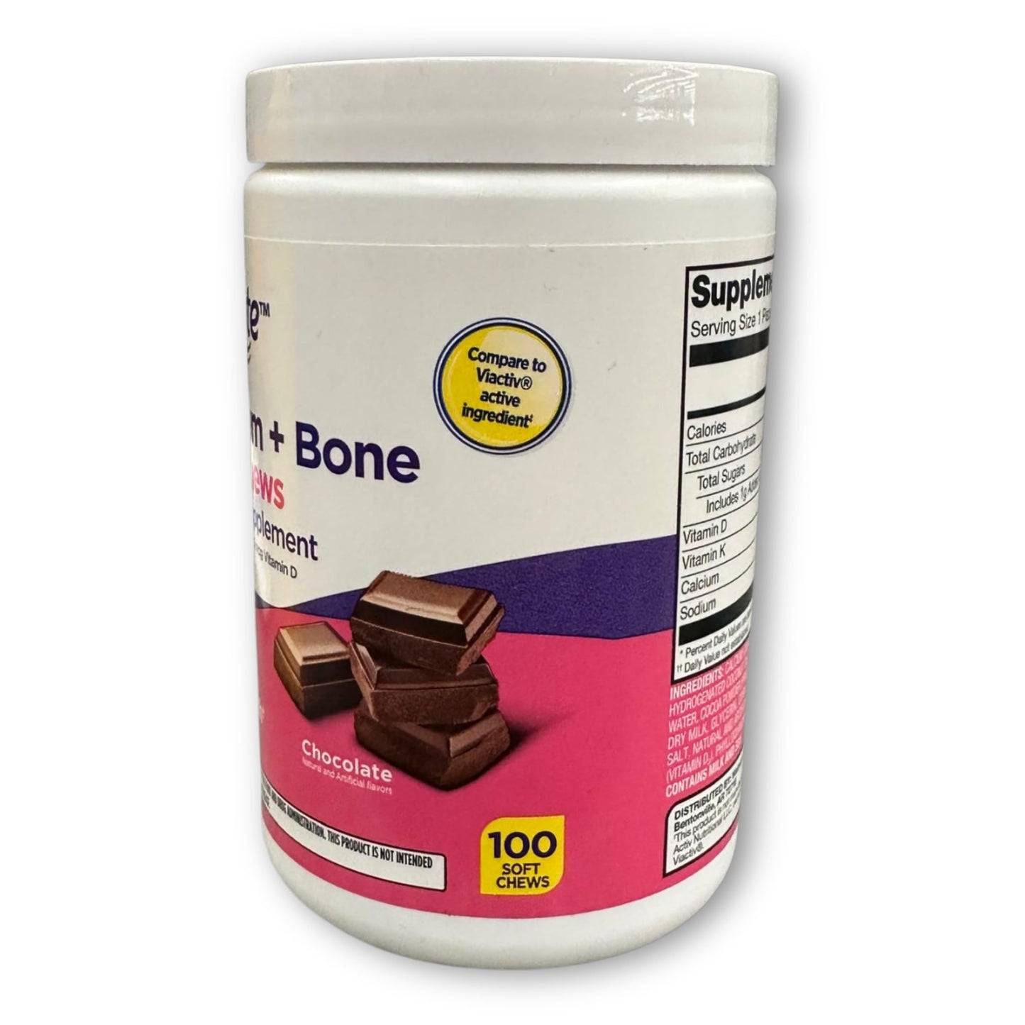 Fusion Shop Store Calcium with D Soft Chews, 100 Count