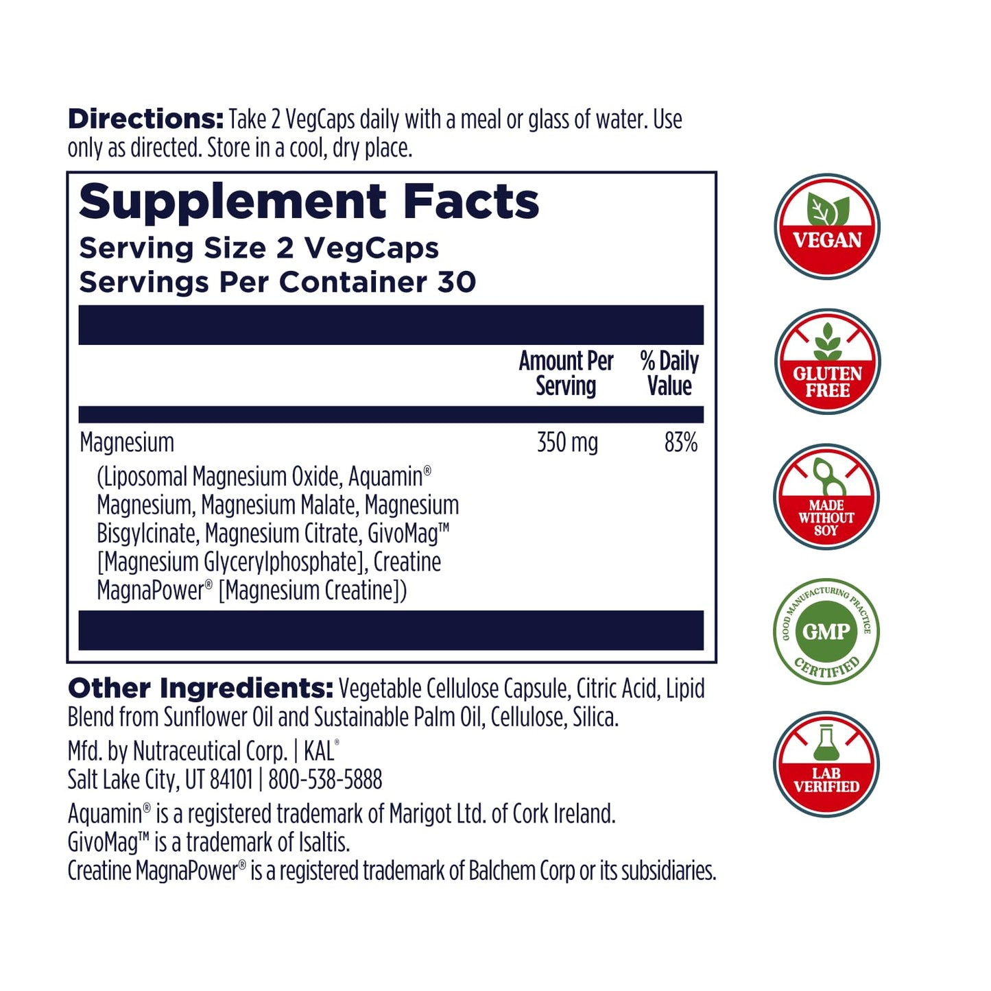KAL Magnesium Complex 7 Capsule 60 Capsules