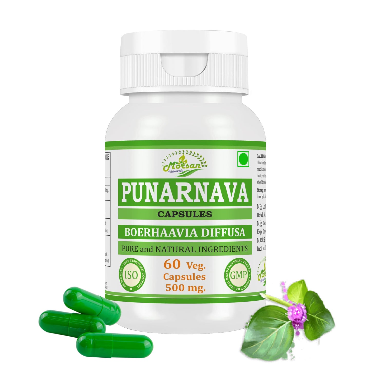 Morsan Nutraveda Punarnava Capsules 60 Count