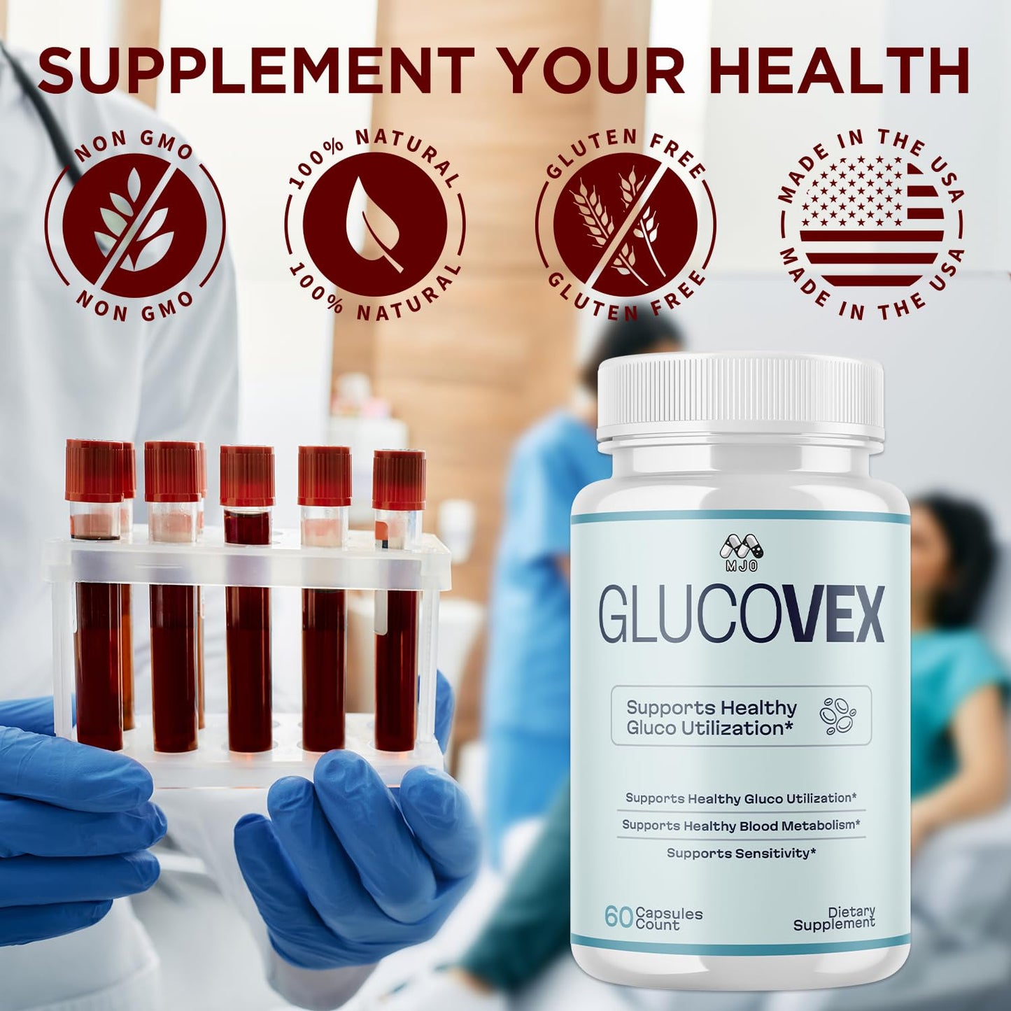 MJO Glucovex Capsules 120 Capsules