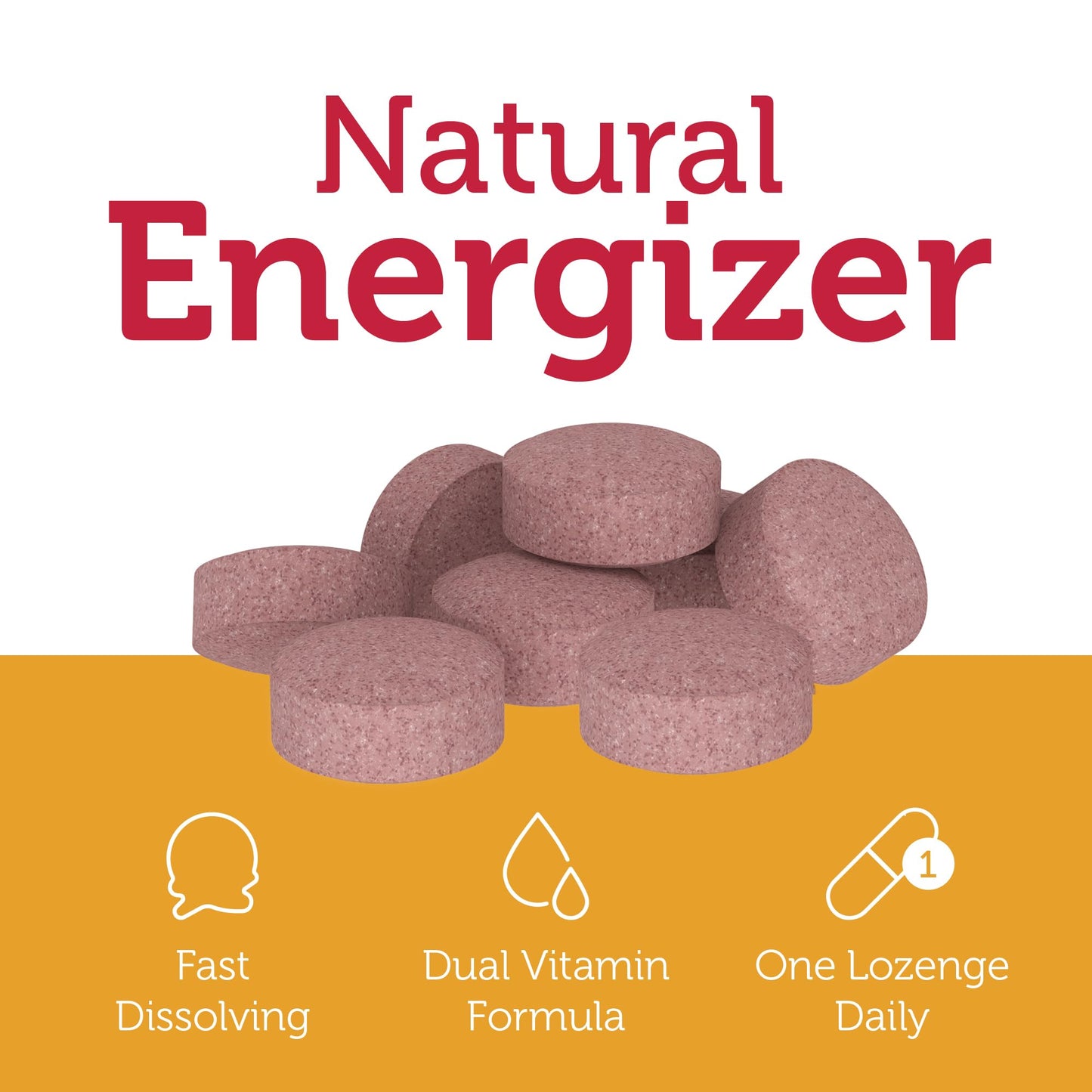 Zahler Energizer Folate & B12 Supplement Tablet, Methylated B12 & Folate, 90 Count
