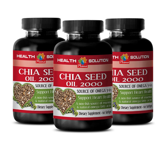 Health Solution Prime Chia Seed Oil Softgels 180 Capsules