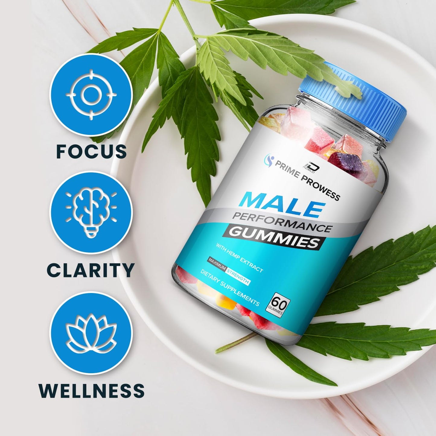 Indelo Prime Prowess Hemp Gummies 60 Count
