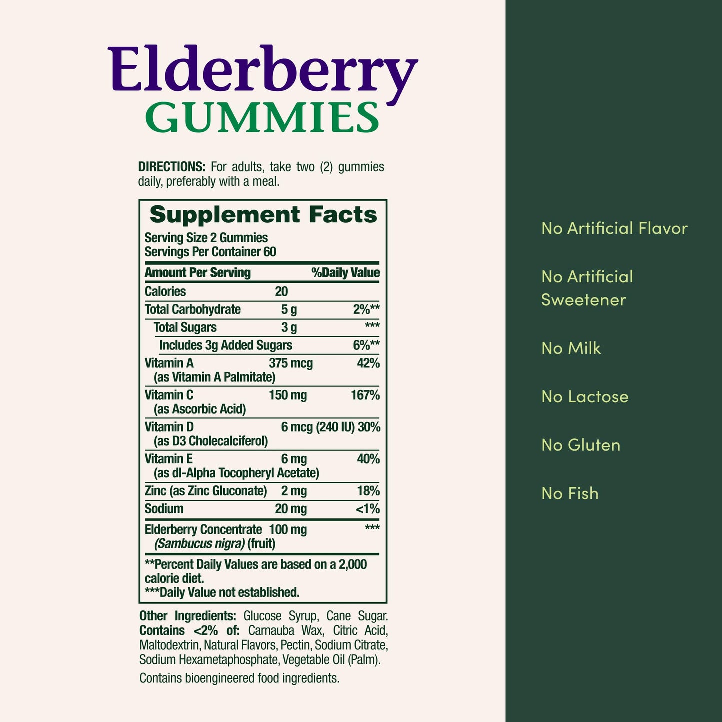 Nature's Bounty Elderberry Gummies 120 Gummies