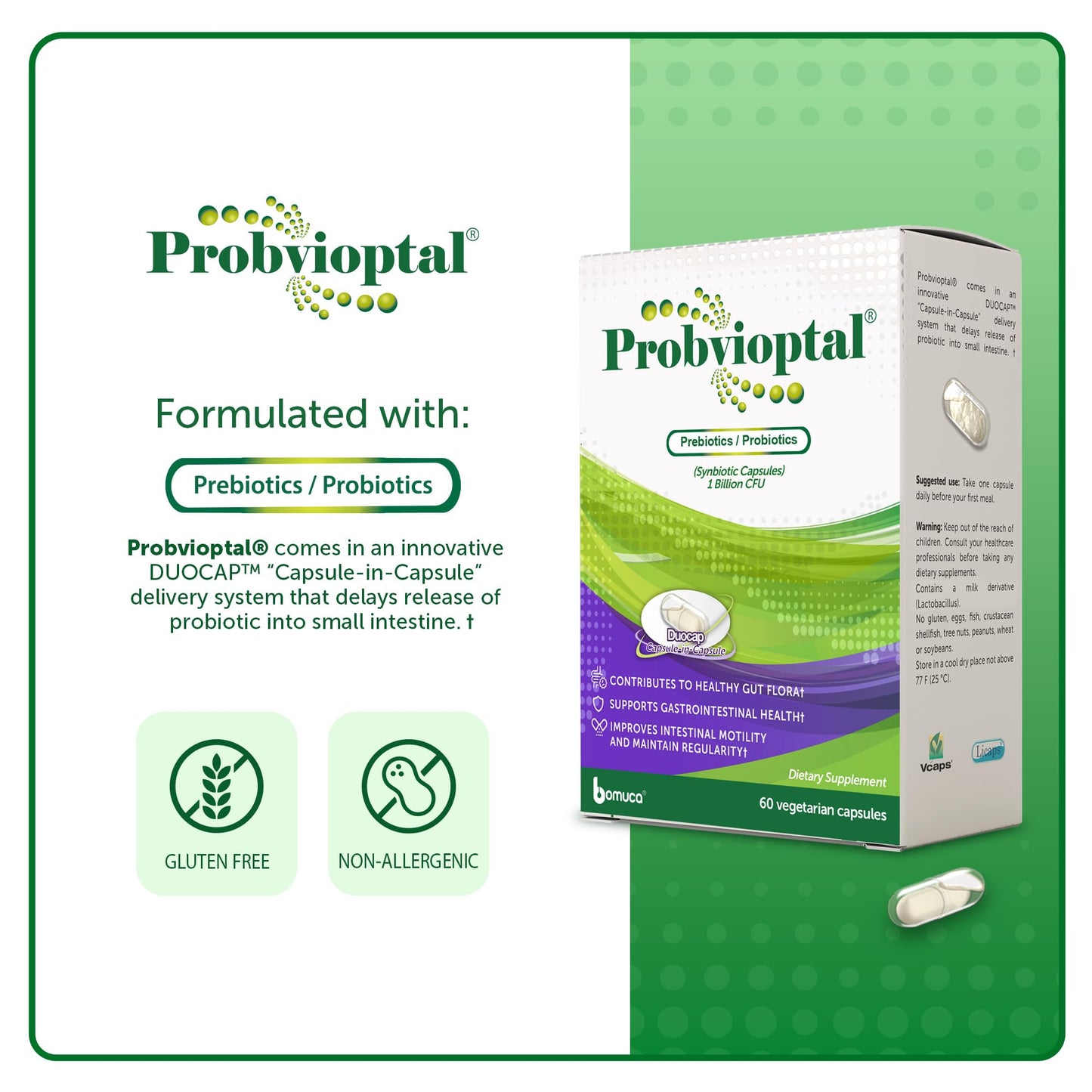 Vivioptal Vitamins Probvioptal 60 Capsules