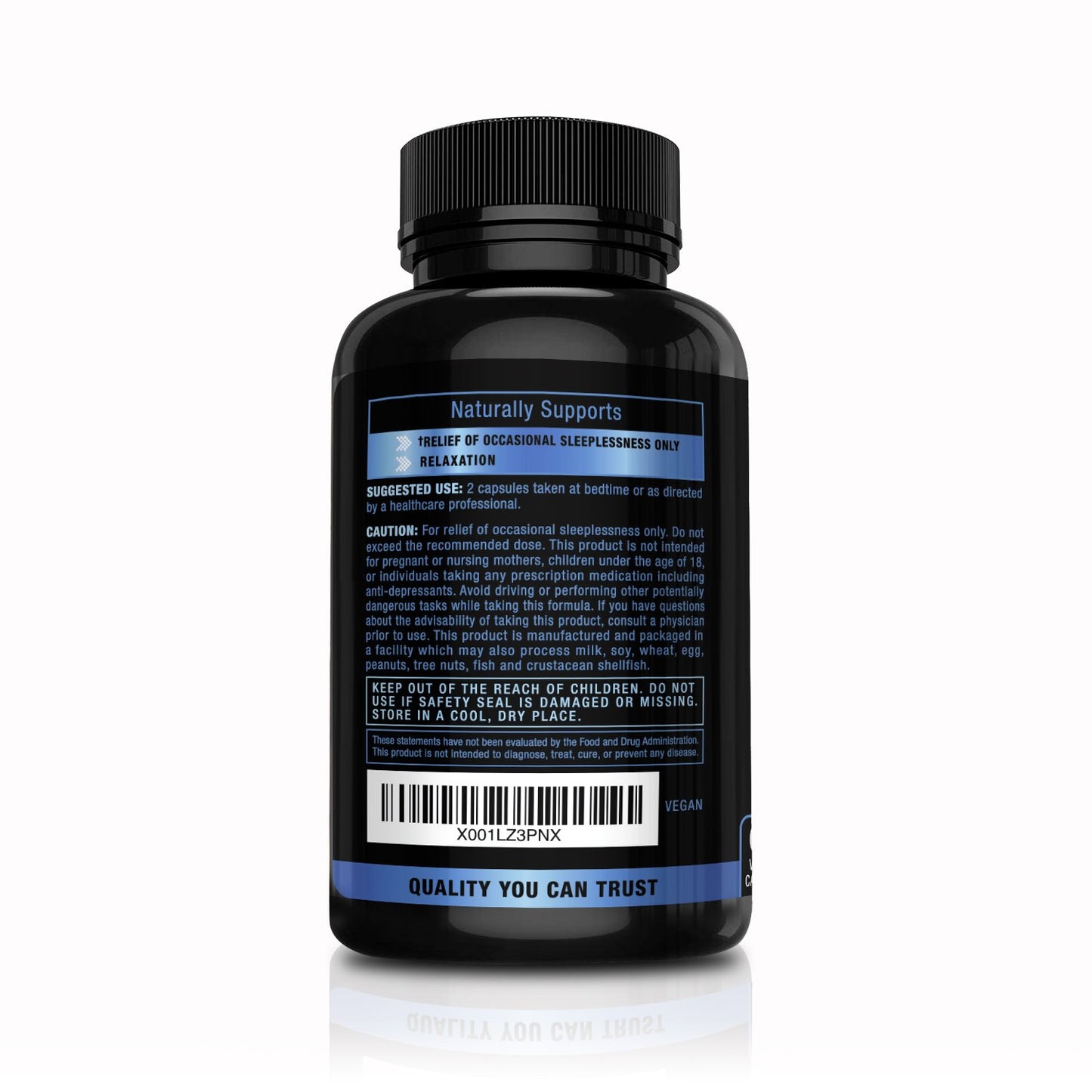 Revive Herbs Melatonin, GABA, L-Theanine Sleep Support with Magnesium, 5-HTP, Phellodendron Root Powder & Mucuna Pruriens, 120 Capsules
