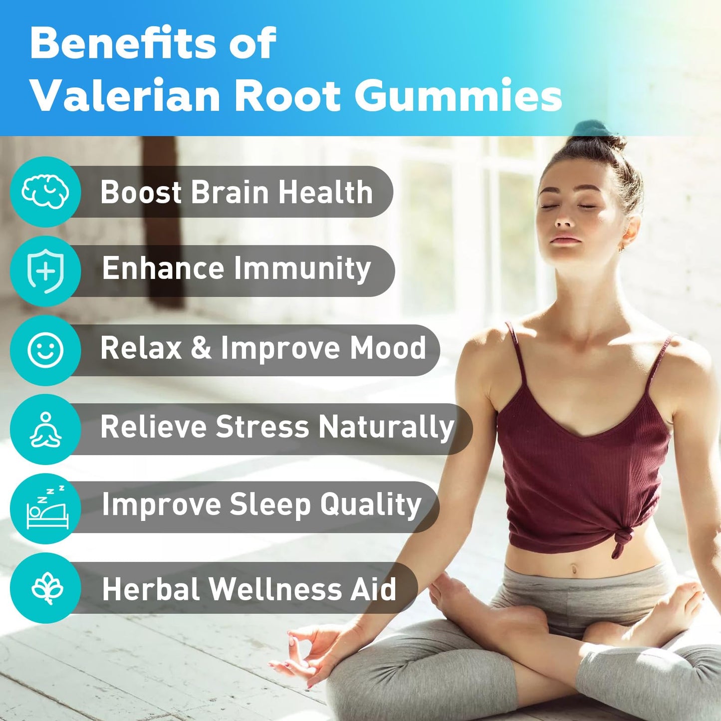 Flyrocer Organic Valerian Root Gummies 120 Count