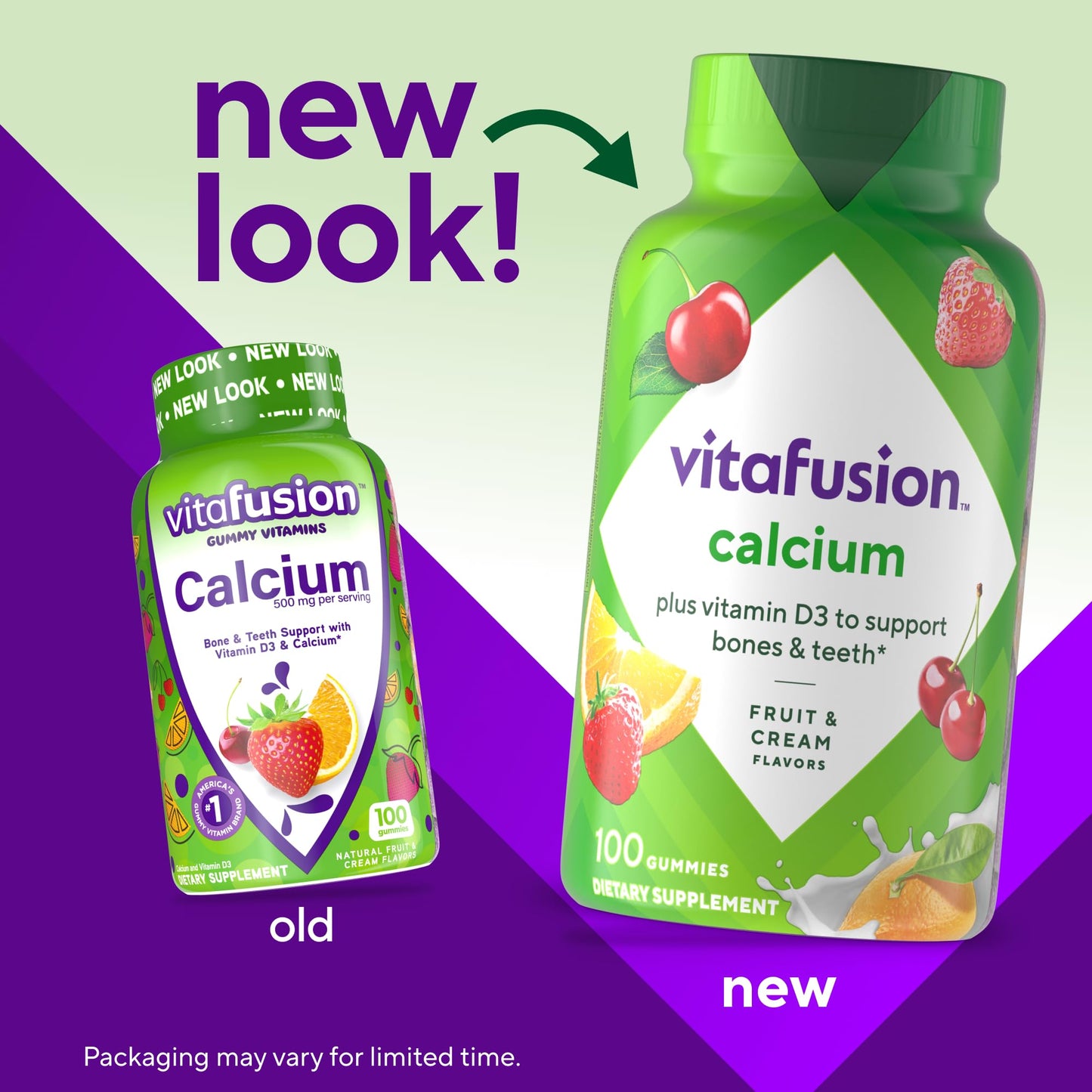 Vitafusion Calcium Gummies 500 mg Gummy 100 Count