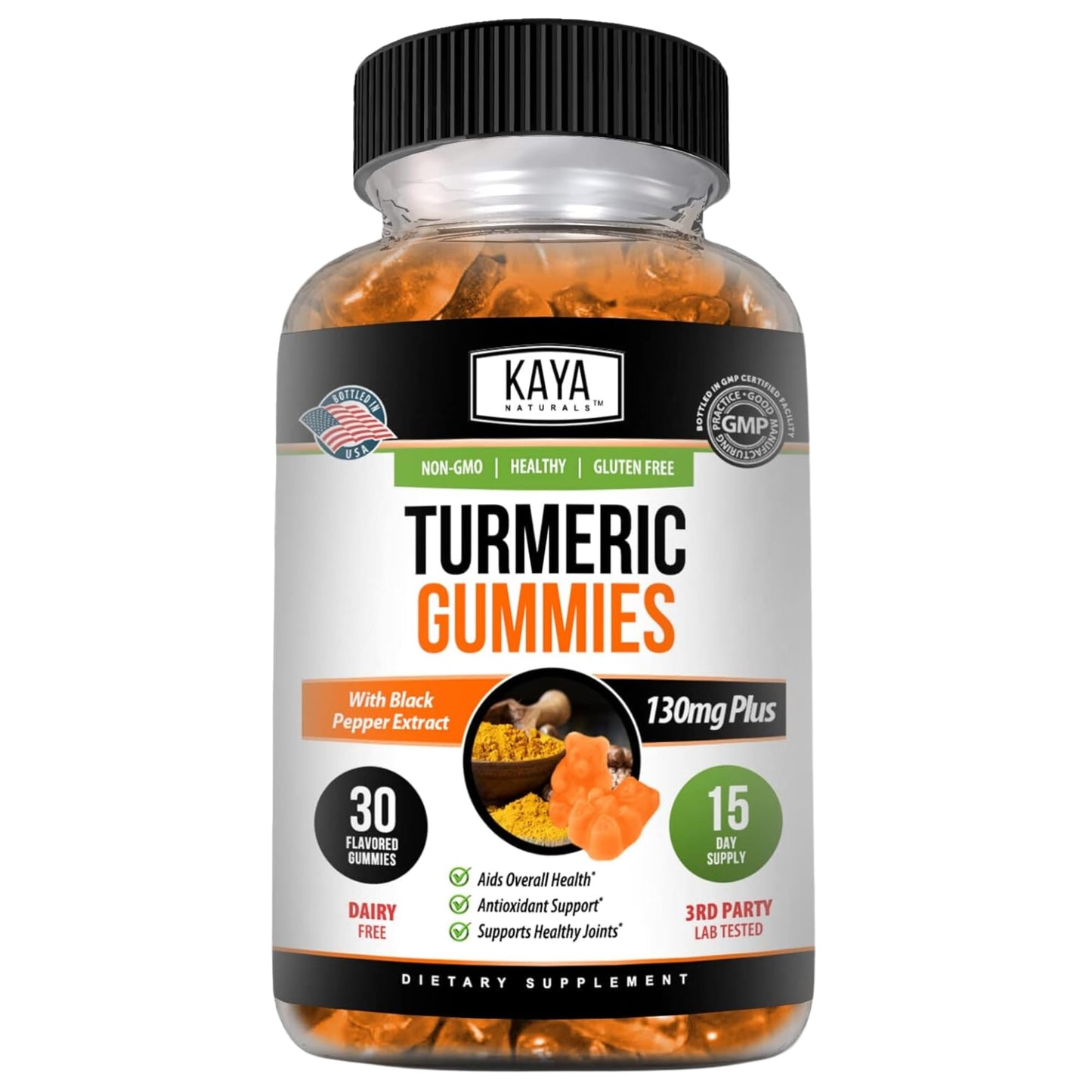 Kaya Naturals Turmeric Curcumin Capsule 30 Count