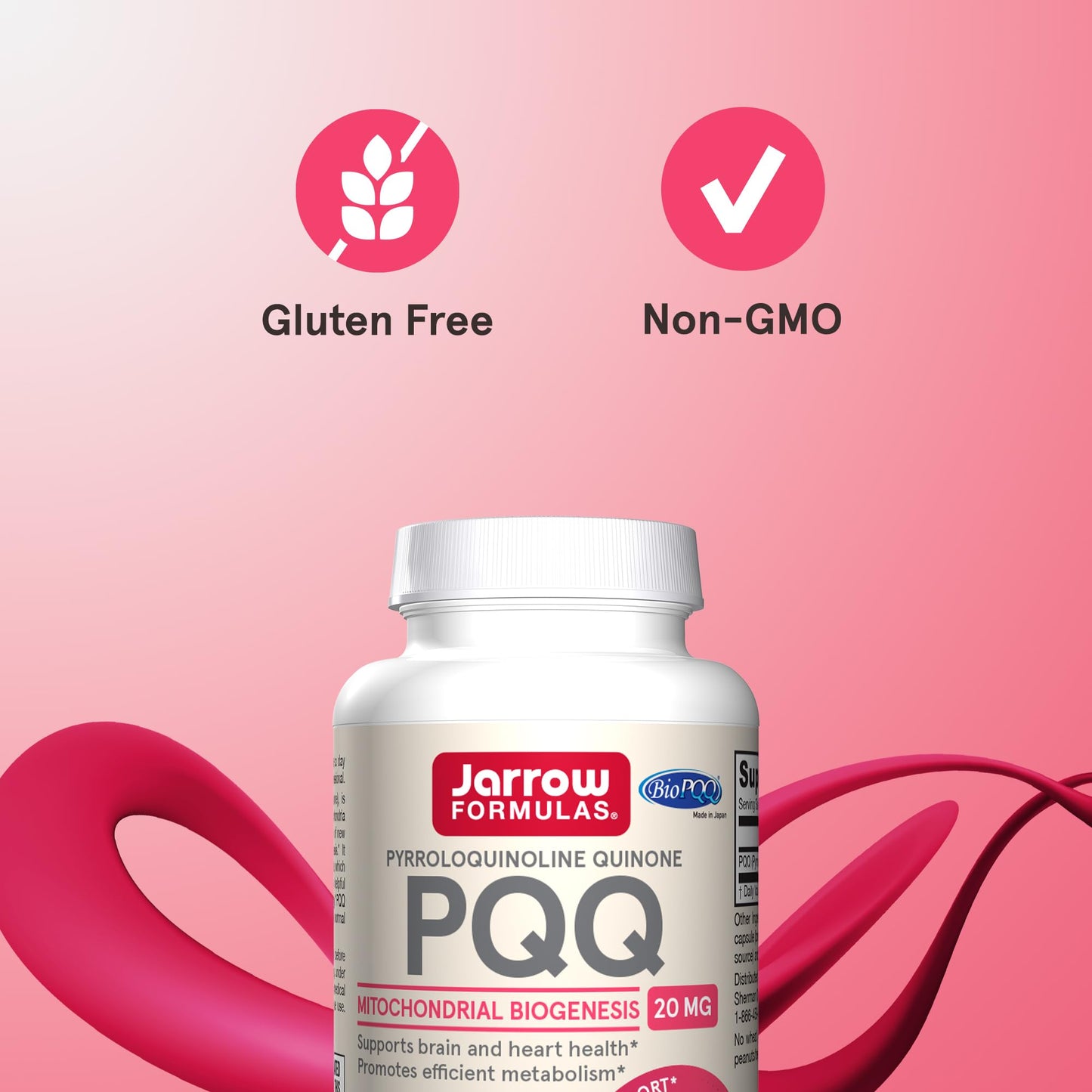 Jarrow Formulas PQQ 20 mg Mitochondrial Biogenesis 30 Capsules