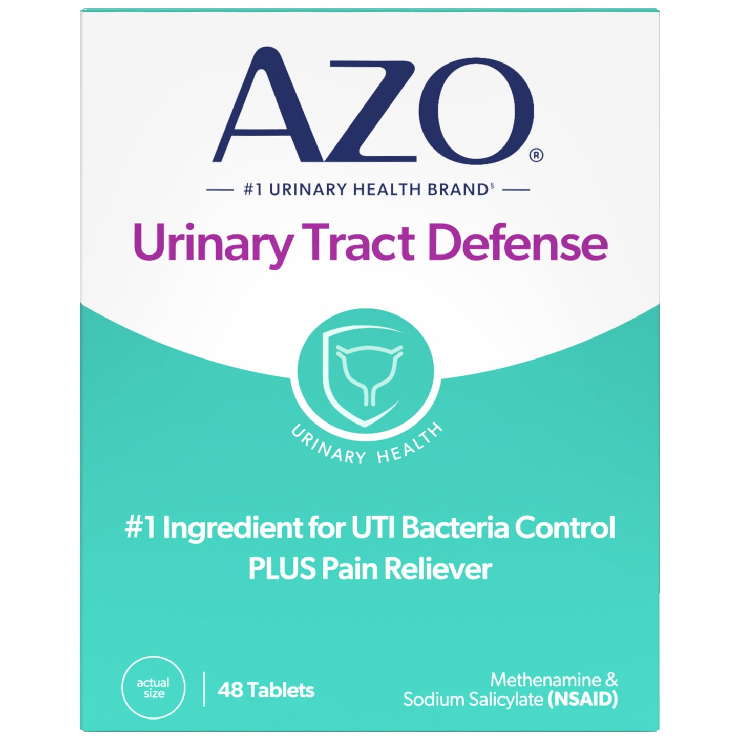 AZO Urinary Tract Defense Antibacterial Protection Tablets, 48 Count