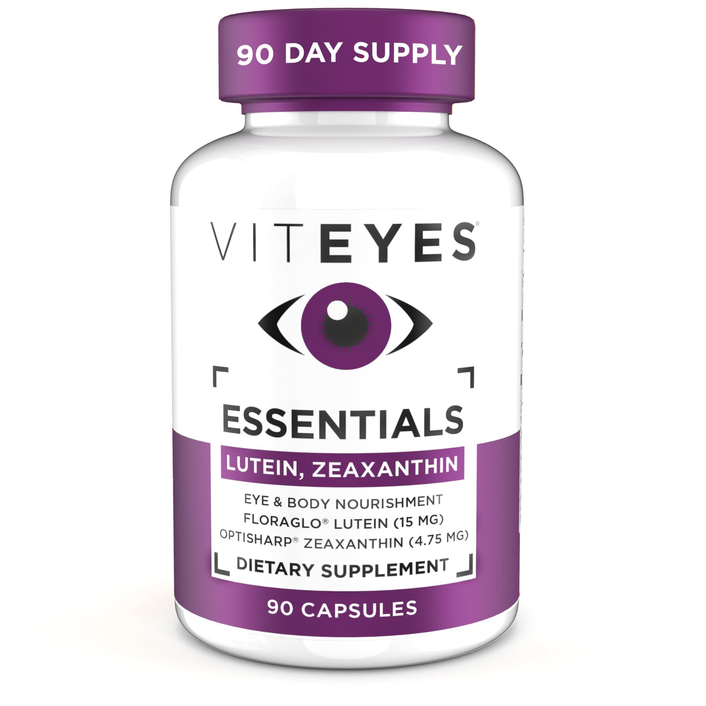 Viteyes Essentials Eye Health Dietary Supplement, Lutein & Zeaxanthin for Macular Support Capsules, 90 Count