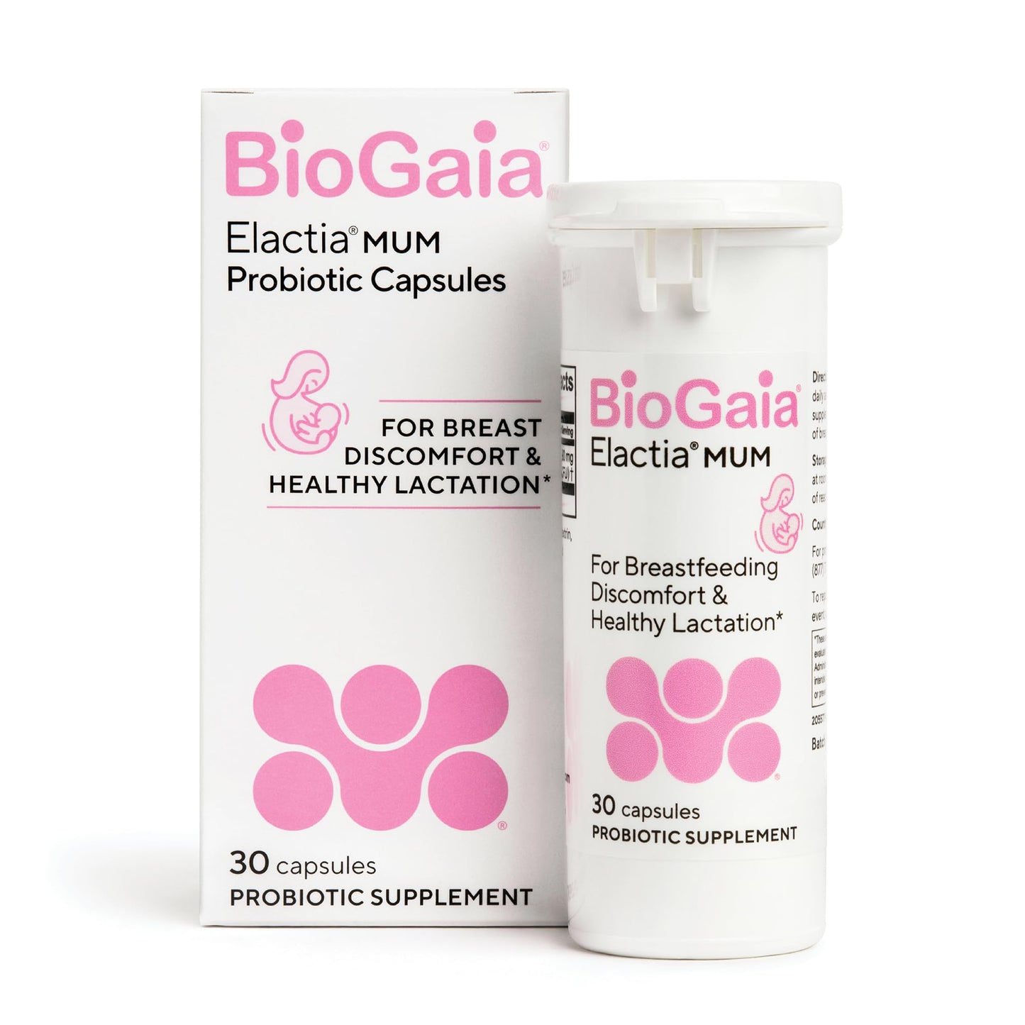 BioGaia Elactia Breastfeeding Probiotic Capsule, 30 Count
