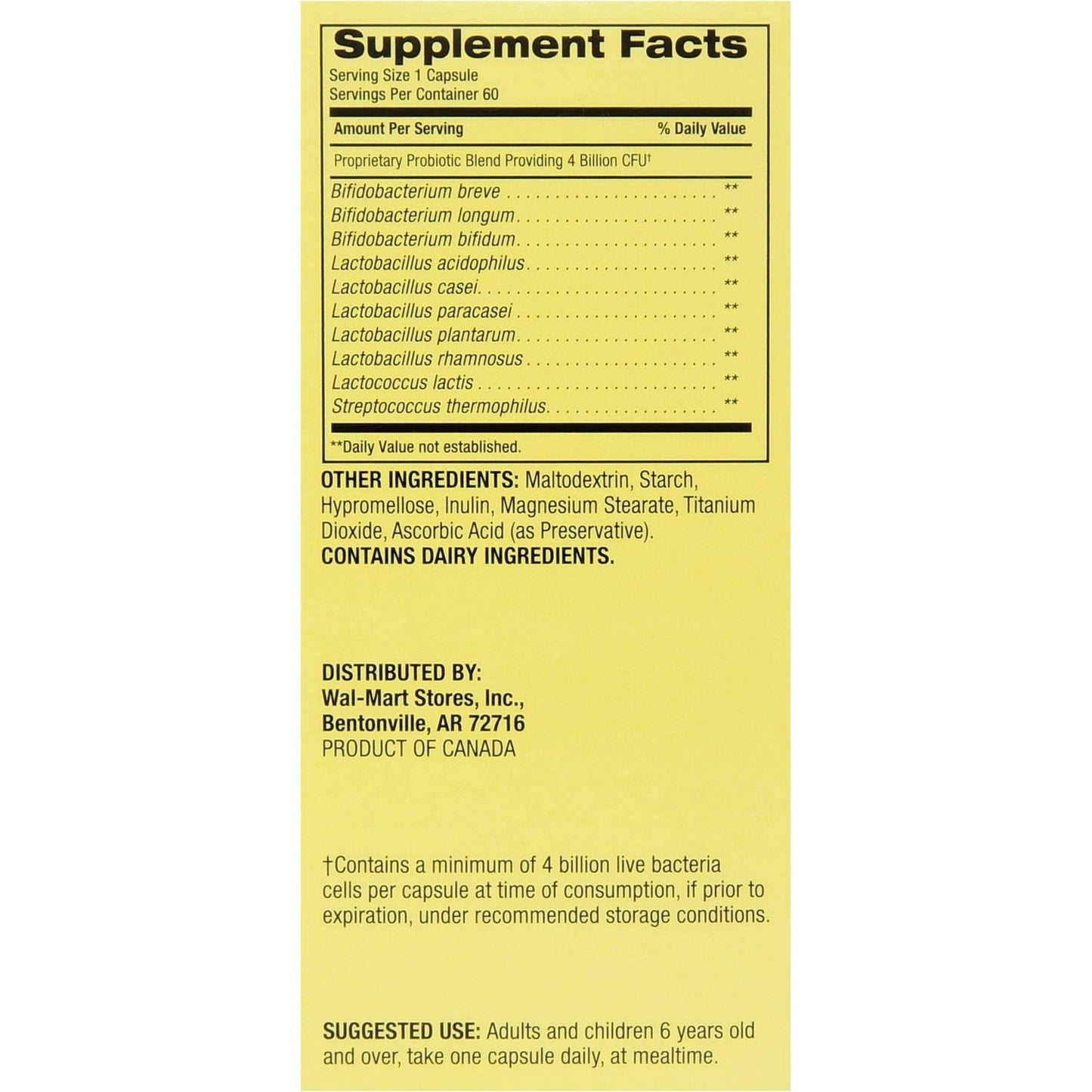Cornfair's Daily Probiotic Vegetable Capsule, 60 Count