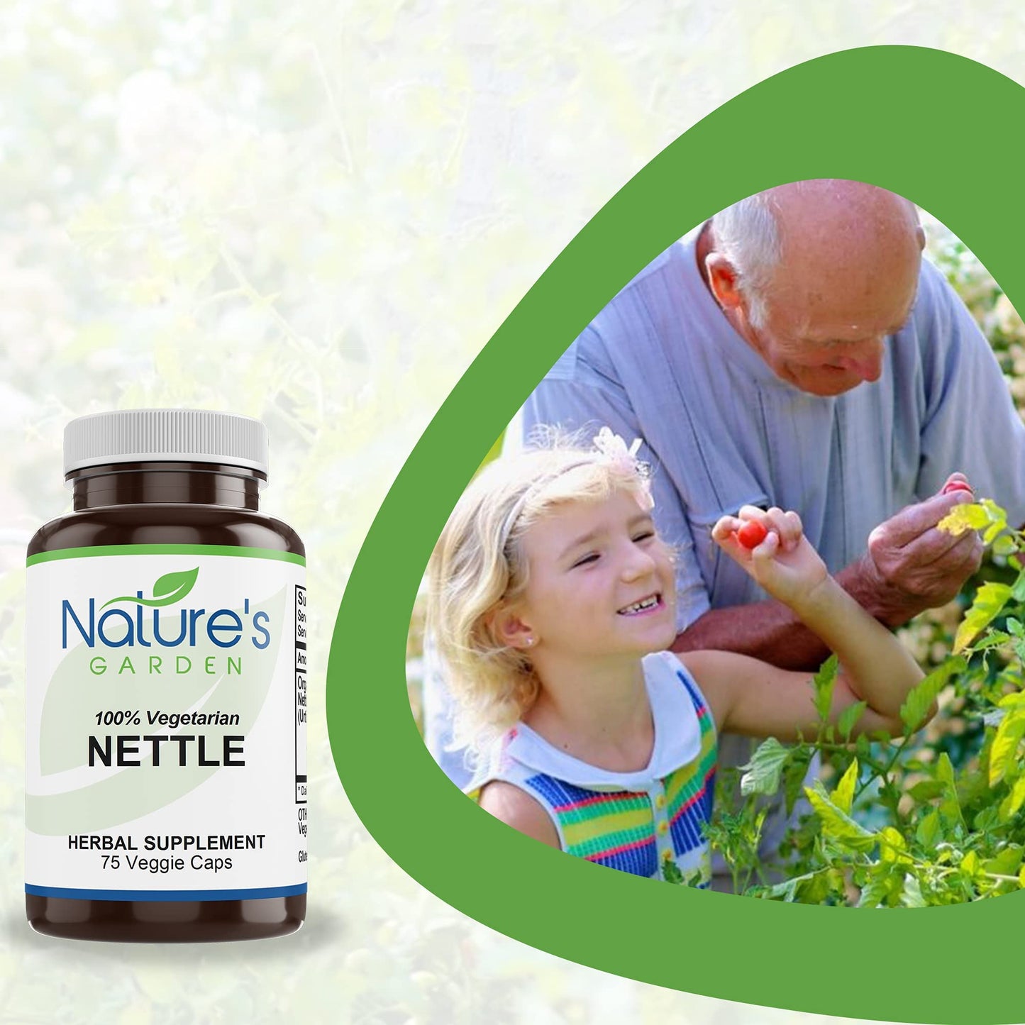 NATURE'S GARDEN ESSENTIALS Nettles Capsules 1 Count