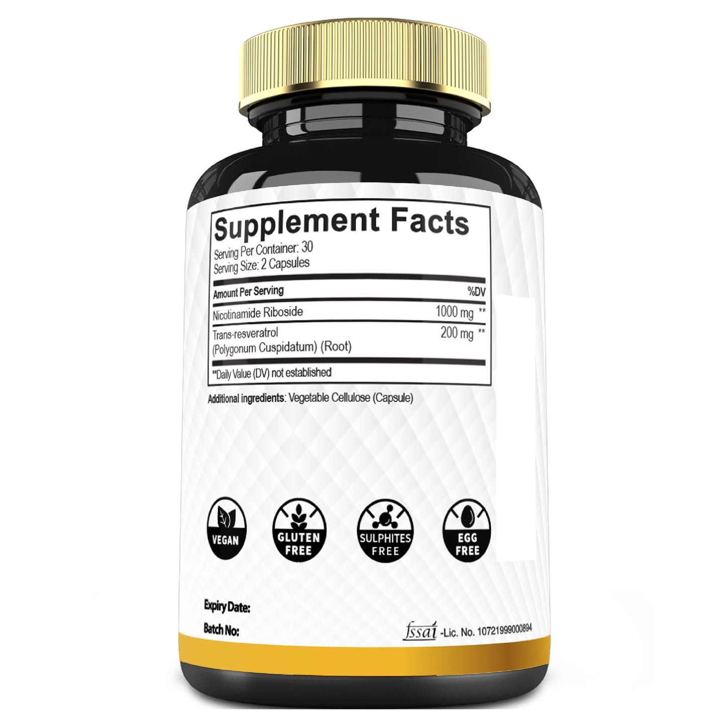 Mecisco 2in1 Supplement with Nicotinamide Riboside & Resveratrol Capsule 60 Count