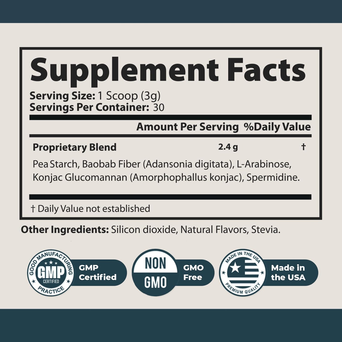 Nature’s NutriWave Max Brain Powder – Baobab, Konjac & Spermidine, 3.17 oz