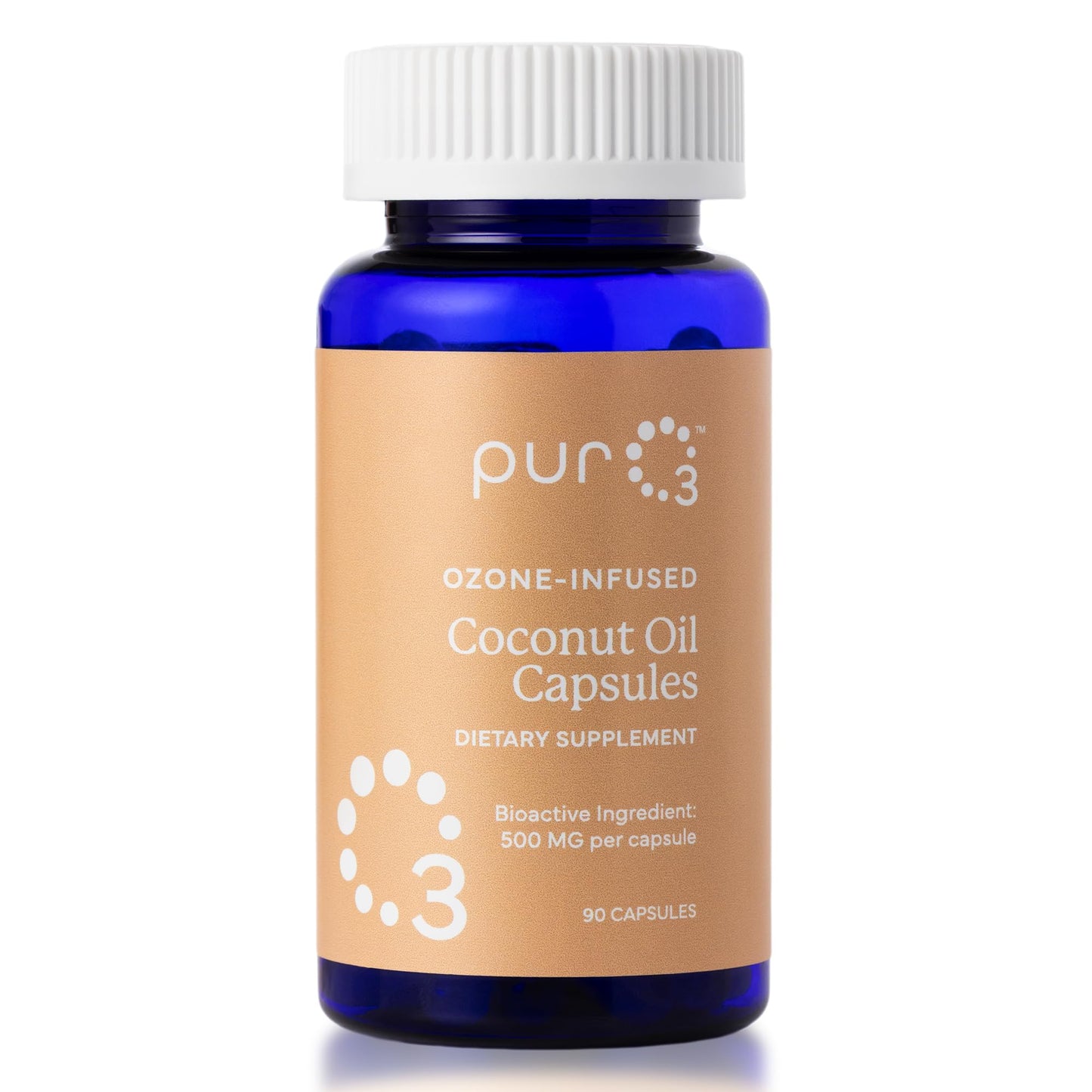 PurO3 Coconut Oil Capsules 90 Count