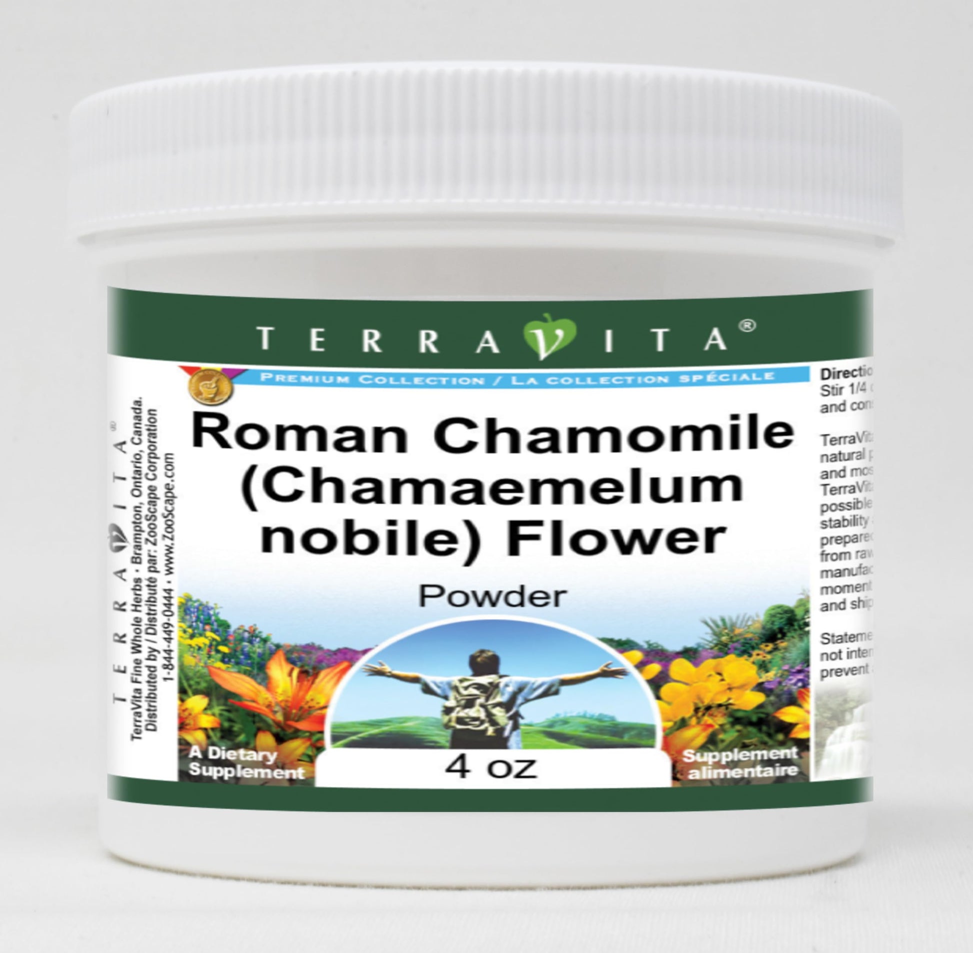 Terravita Roman Chamomile Flower Powder 4 oz, 12 oz Total