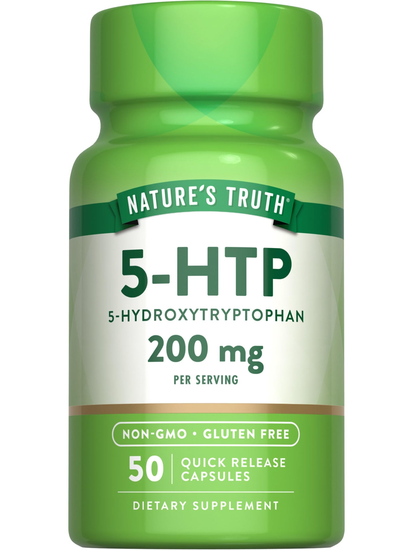 Nature's Truth 5-HTP 200mg Capsule, 50 Count