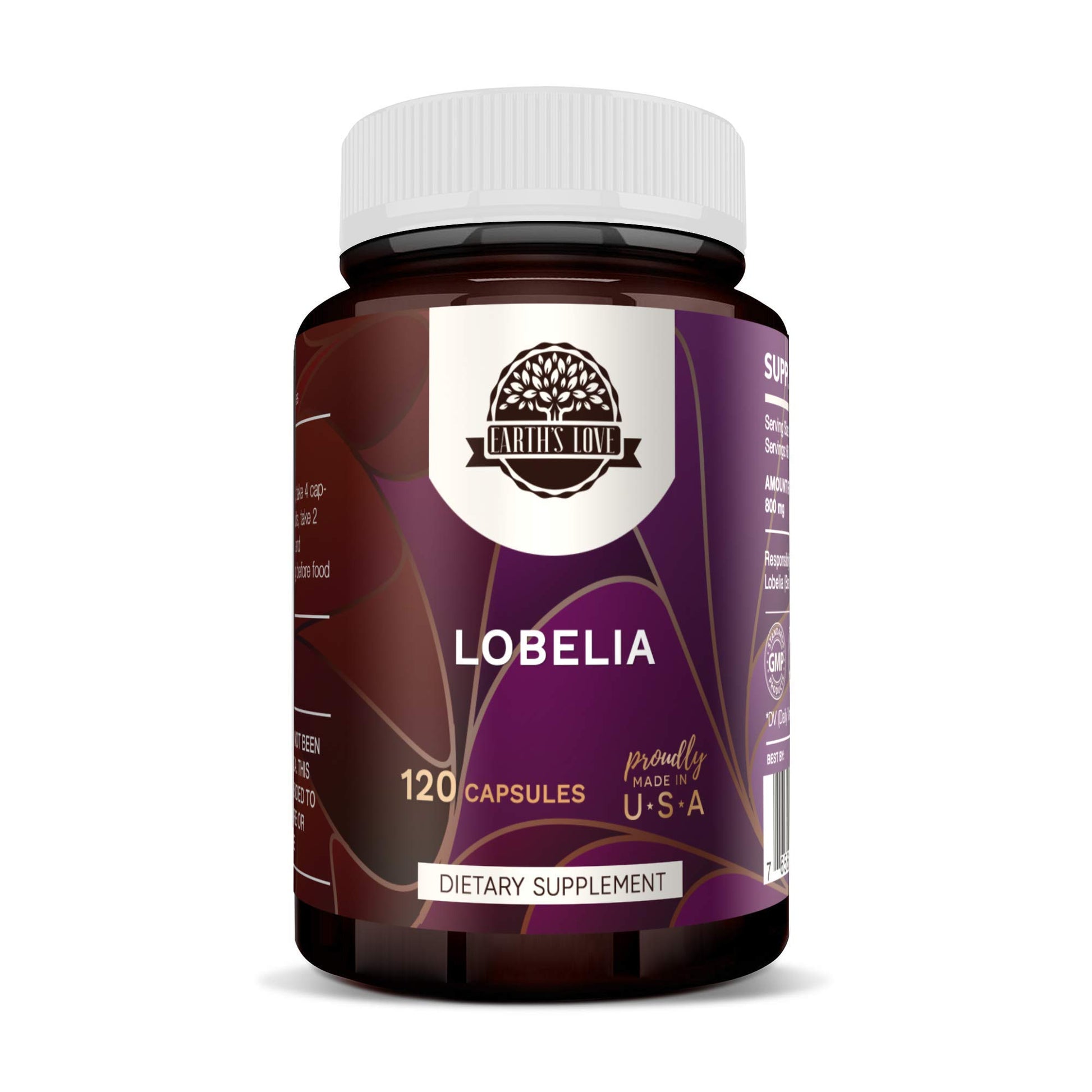 HerbEra Earth's Love Lobelia Capsules, 60 Count