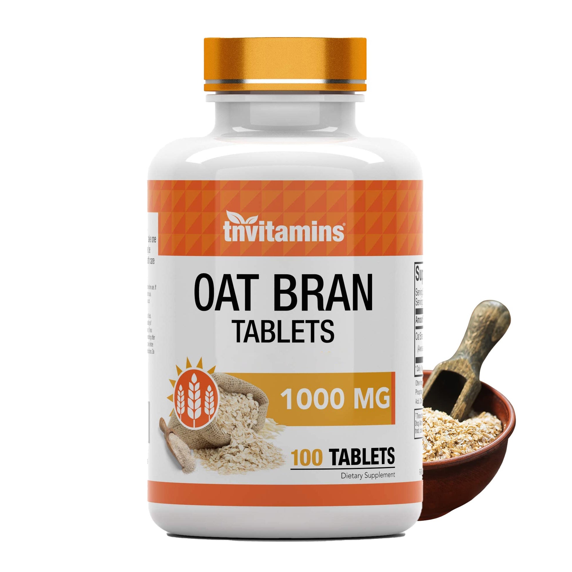 tnvitamins Oat Bran Tablets, 100 Tablets