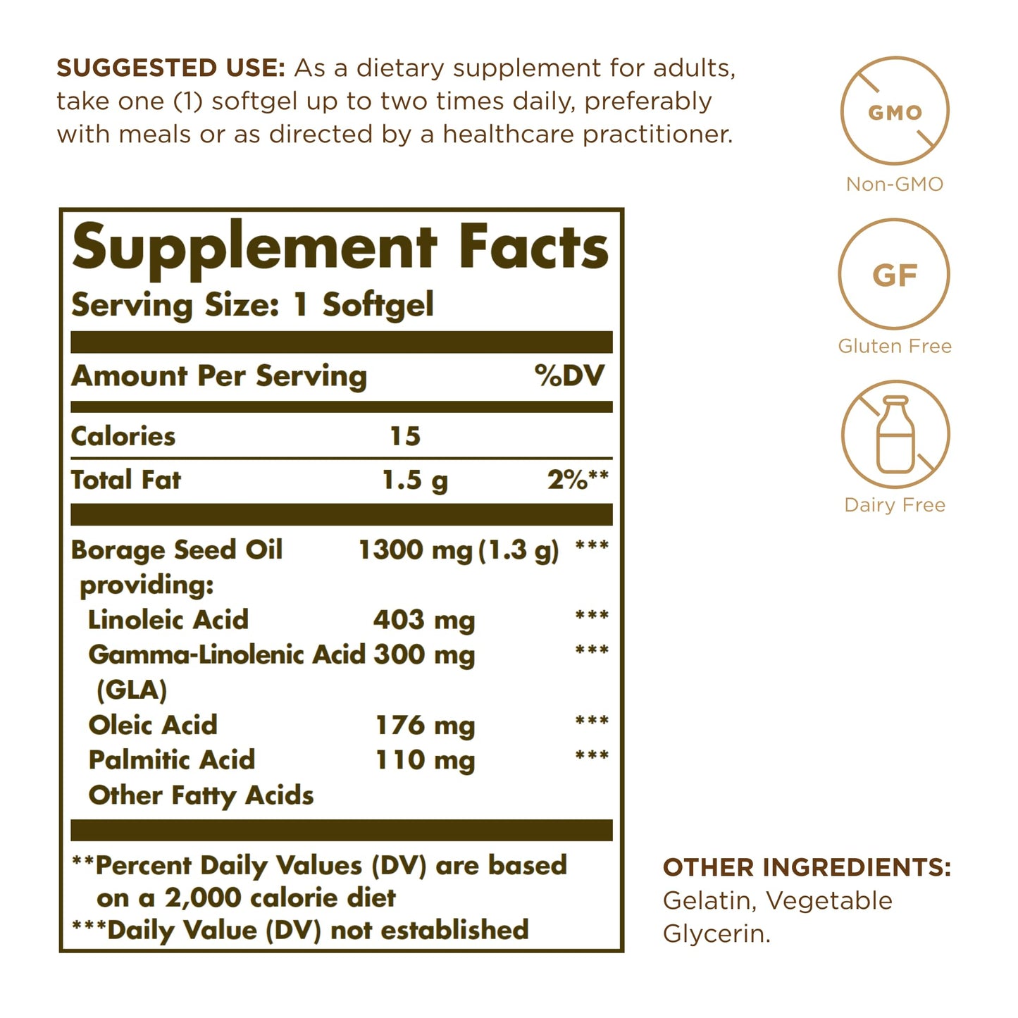 Solgar Super GLA 300mg Softgels, 60 Softgels