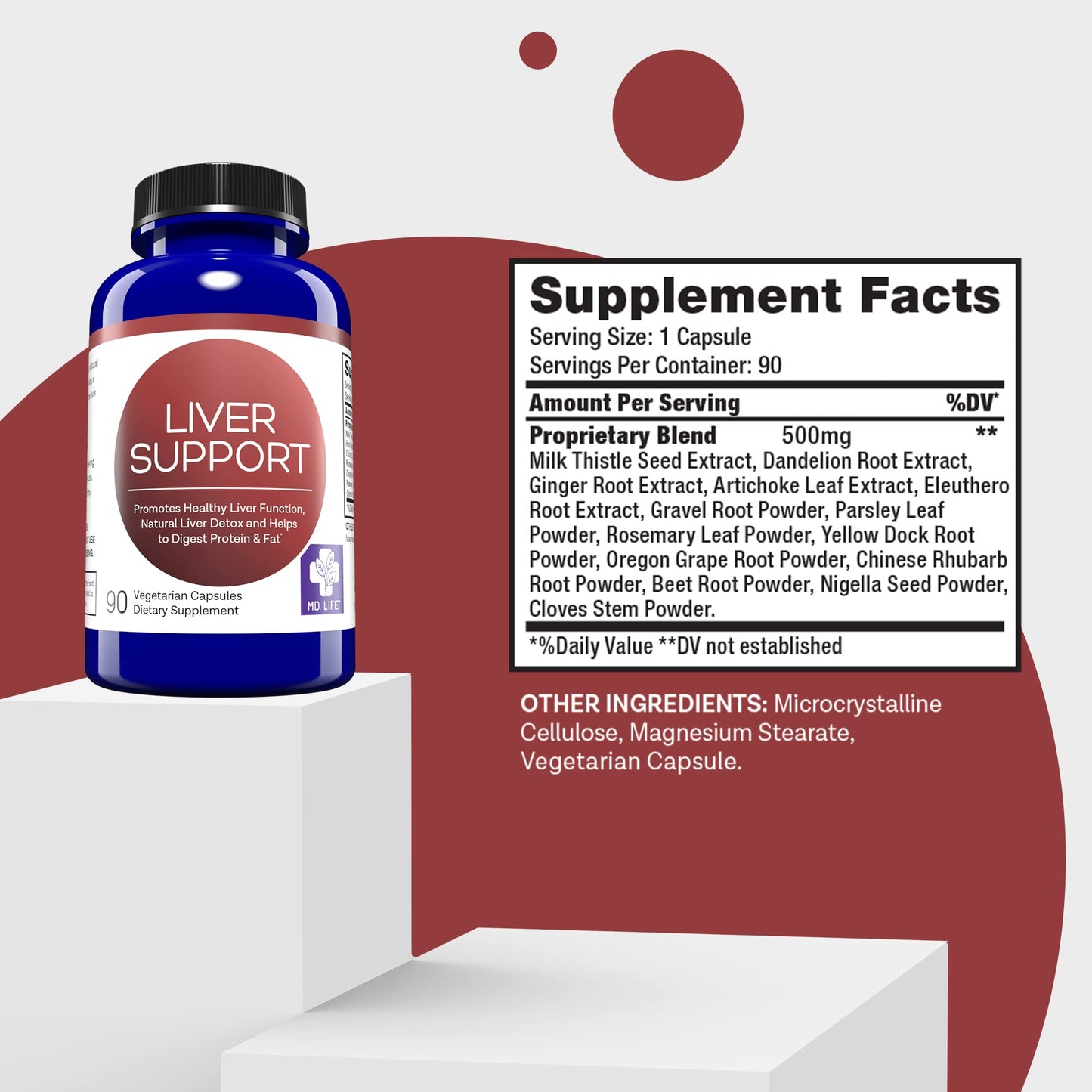MD.LIFE Liver Support Capsule, 90 Count