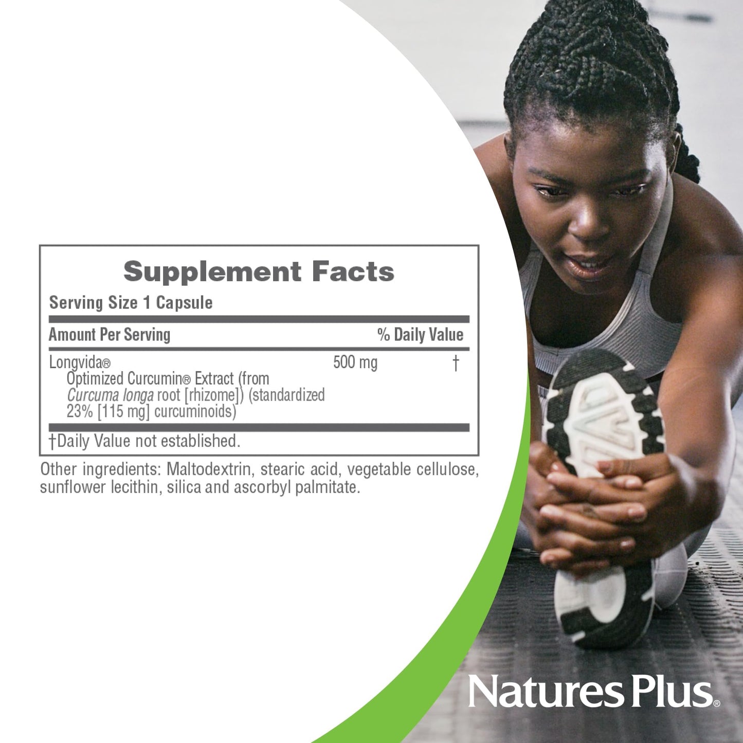 NaturesPlus PRO Longvida Curcumin 500 mg 60 Capsules
