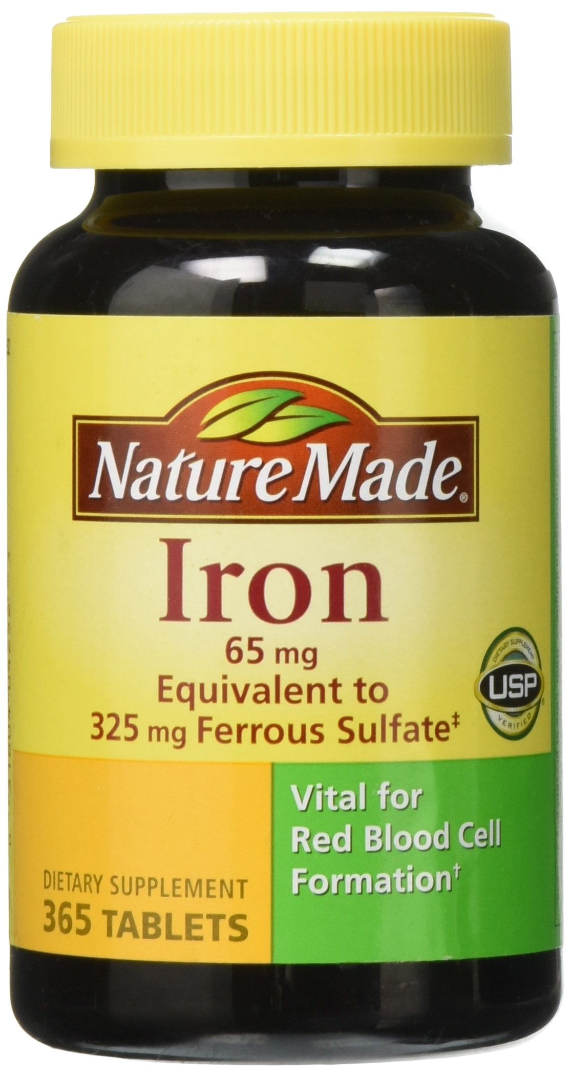 Nature Made Iron 65 mg Tablets 365 Count