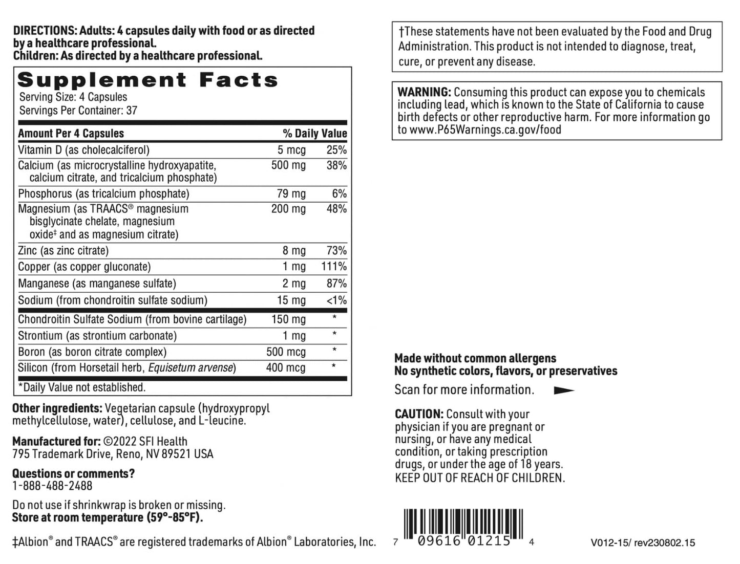 SFI Health Cal-Assimilate Plus, 150 Capsules
