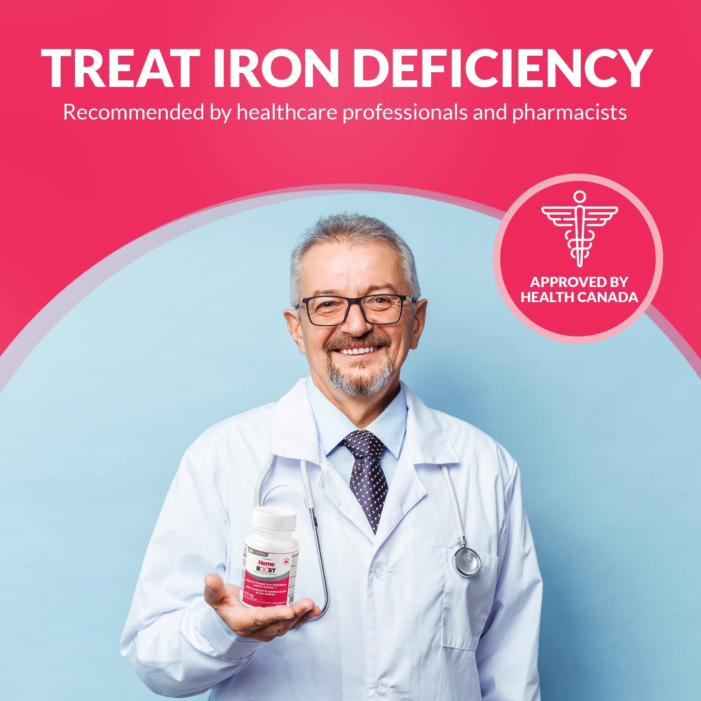 HEME BOOST Hemeboost 11.6mg (232mg Heme Iron) High Potency Iron Tablet, 60 Tablets