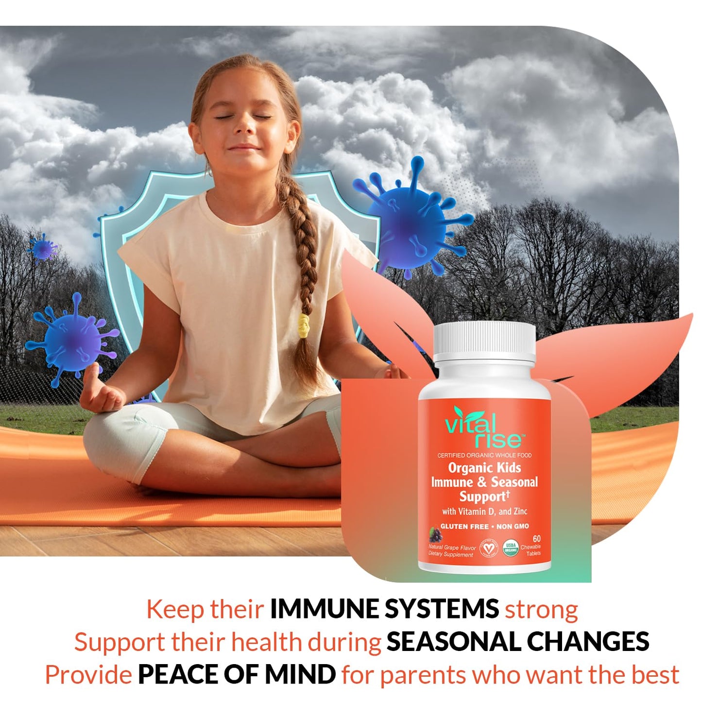 Vital Rise Kids Immune Support Chewables 60 Count