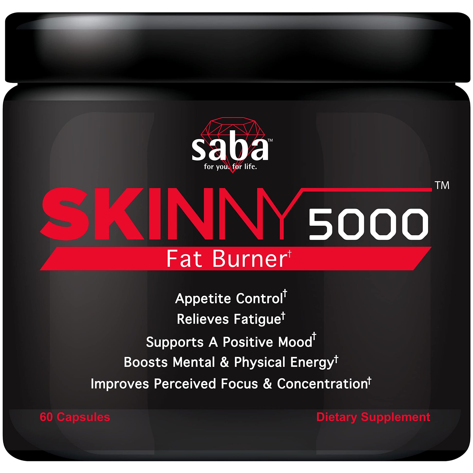 Saba Skinny 5000 Fat Loss Capsule, 60 Count