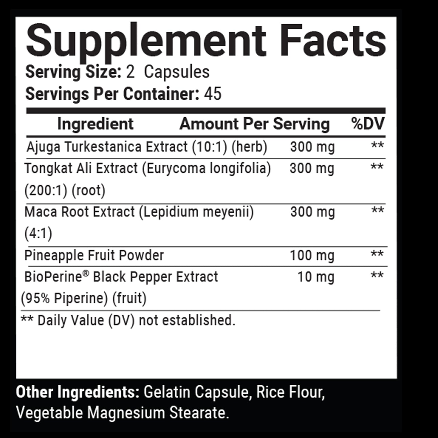 VINTERA LABS Testosterone Booster for Men Maximum Strength Capsules 90 Count