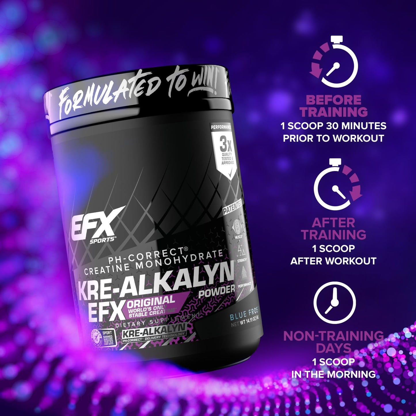 EFX Sports Kre-Alkalyn EFX Powder 200 Servings
