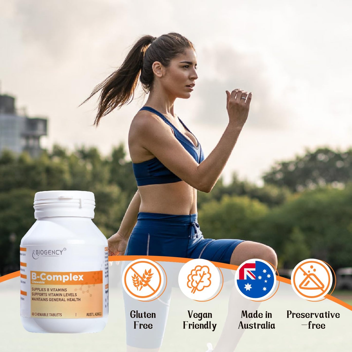 Biogency B-Complex Dietary Supplement Tablet 60 Tablets