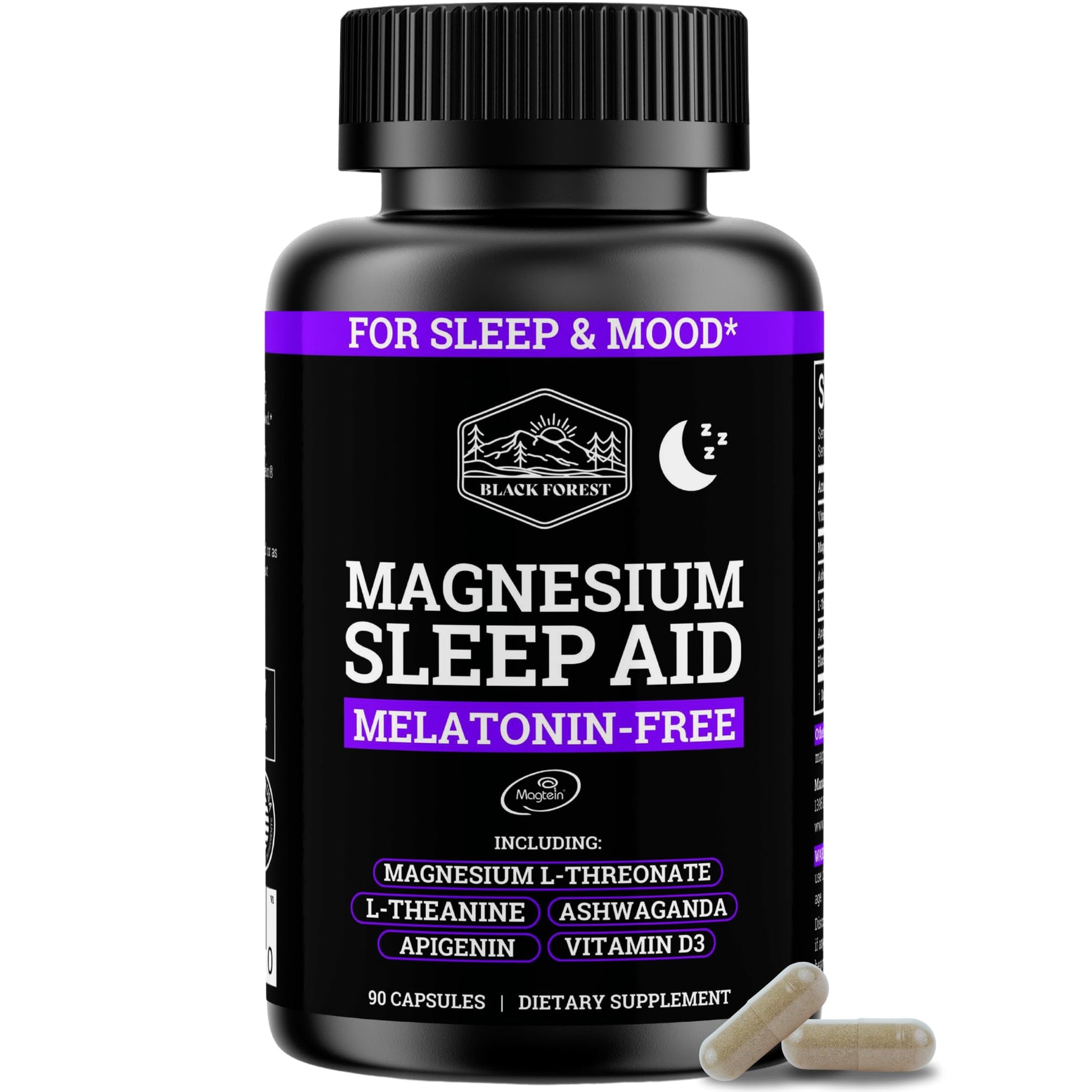 Black Forest Ashwagandha Magnesium Sleep Aid Capsule 90 Count