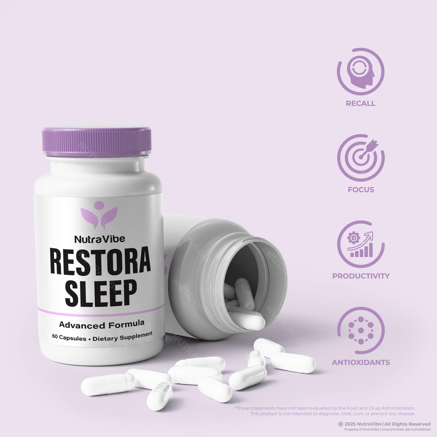 NutraVibe RestoraSleep Capsule 60 Count