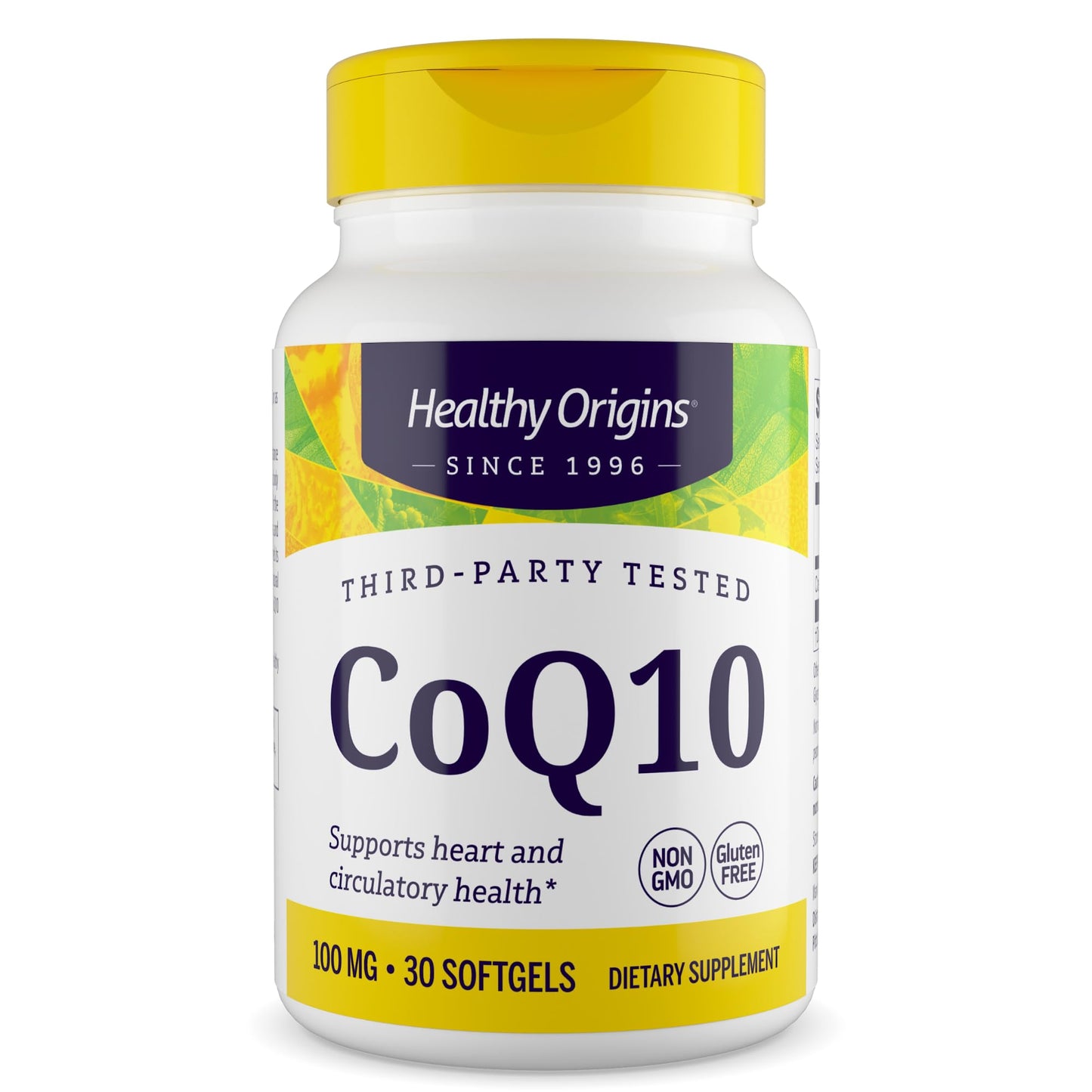 Healthy Origins CoQ10 100 mg Softgels, 30 Count