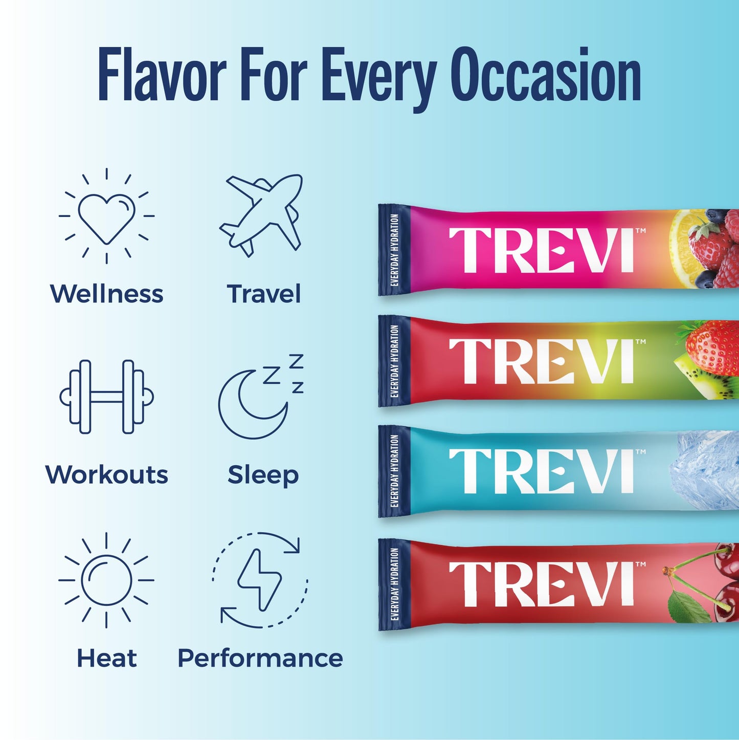 TREVI Electrolytes Powder Packets 2.75